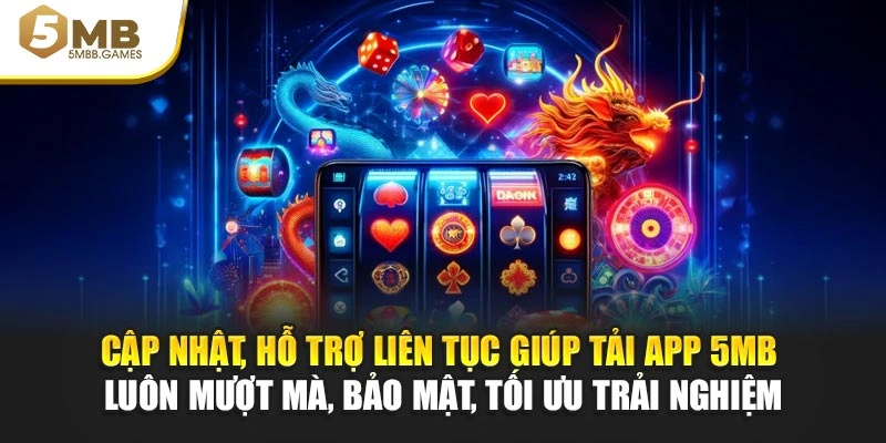 Cập nhật, hỗ trợ liên tục giúp tải app 5MB luôn mượt mà, bảo mật, tối ưu trải nghiệm